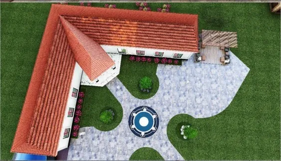 قرميد إسباني ووطني 